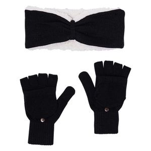 Bearpaw headband & fingerless gloves